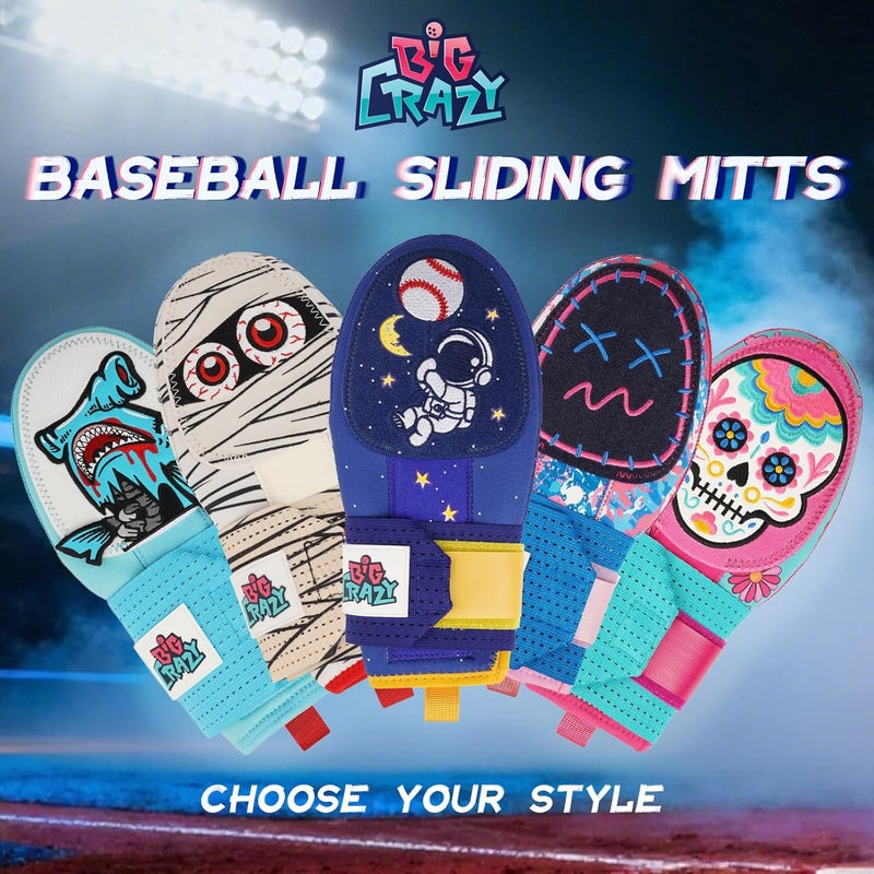 Big Crazy Sliding Mitt, Baseball Sliding Mitt for Youth Kid and Adult, Hand Protection for Left & Right Hands, Flexible Breathable Durable Sliding Mitts, Drippy Drip Accessory - Image 2